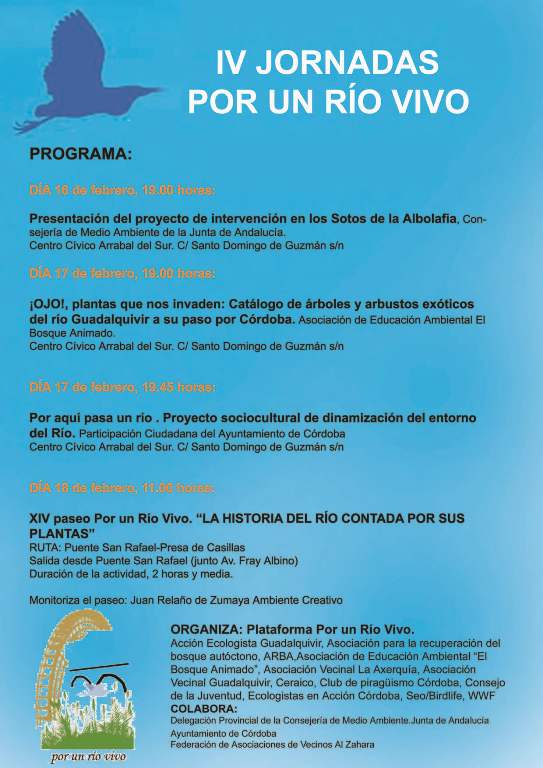 programa IV Jornadas Rio Vivo
